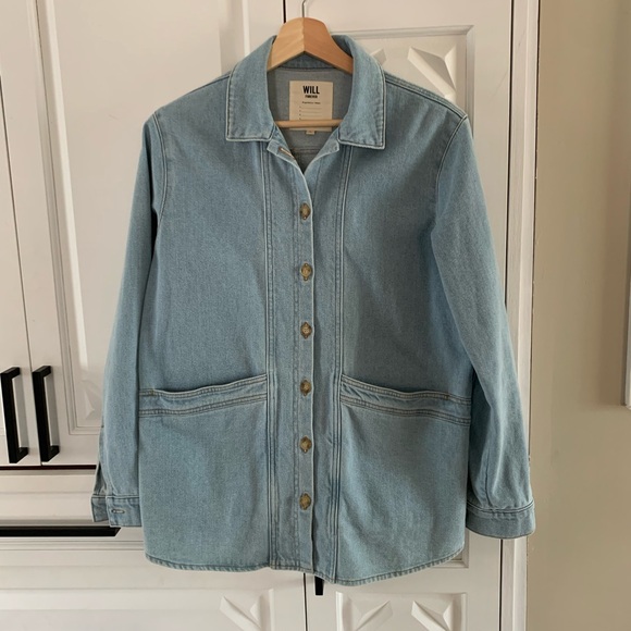 Sezane Will Jacket Snow Blue NWOT - Picture 2 of 6